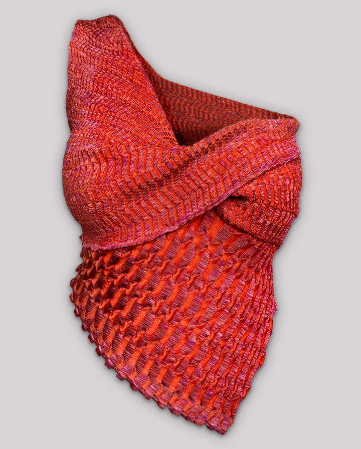 SCULPTED ONE SHOULDER TOP - SUNSET (LIMITED EDITION)